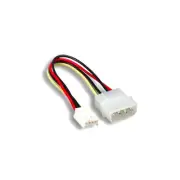 [Lot10] 6" PC Internal Power Cable 5.25" Molex 4Pin Male to Floppy 3.5" Female