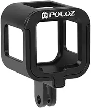 PULUZ Housing Case Shell CNC Aluminum Alloy Protective Cage with Insurance Frame for GoPro HERO5 Session HERO4 Session(Black)