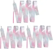 BESPORTBLE Pcs Glittering Star Dance Ribbons Gymnastics Streamers for Boys and Girls Fitness Artistic Dancing Accessories