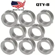 8 Universal 2.0 Steel Bar Clamps 2 Bolt Cage Roll Bar Fabrication w .375” Thread