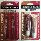 L.A. Colors 2 pc. Lip Liner & 2 pc. Lip Gloss Set
