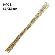 10 Pcs 1.6*250mm Brass Rods Wires-Sticks For Repair Welding Brazing Soldering