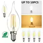 E14 6W 4W Dimmable LED Candle Lamps Filament Night Light Bulbs Edison Screw SES