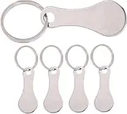 STOBOK Grocery Cart Token Pendant Key Ring Holder Shopping Trolley Token Metal Shopping Accessory for Supermarket
