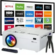 Mini Projector, 1080P Full HD Supported 180” Screen Video Projector, 11000Lux Ho