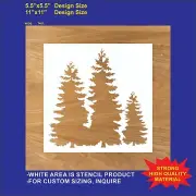 Pine Tree Cluster - Reusable, Flexible Stencil
