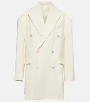 [Wardrobe.NYC] Wardrobe.NYC Oversized double-breasted wool coat UK 10 white