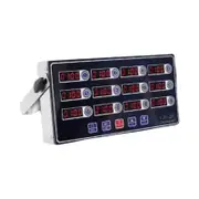 Digital Kitchen Timer Cooking Fryer Reminder Clock Reminder with Loud Alarm Baking Clock Restaurant Timer for Home Commercial 12 Channels
