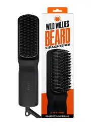 Wild Willies The Beard Straightener 2 in 1 Ionic Beard Styling Brush Brand ~New