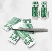 50 STERILE SURGICAL BLADES #11 #16 WITH FREE SCALPEL KNIFE HANDLE #3