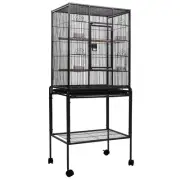 i.Pet Bird Cage Large Cages Aviary 144CM Parrot Budgie Pet Stand Alone Wheel New