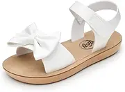 [Trary] Kid's Double Adjustable Strap/Buckle Closure Flat Sandals (Toddler)