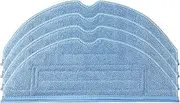 [HUAYUWA] 4 Pack Reusable Mop Cloth Replacement Pads Fits for Roborock S7 S7+ S7 MaxV S7 MaxV Plus S7 MaxV Ultra T7S T7S Plus Robot Vacuum Cleaner Accessories (4 Cleaning Wipes Rag)