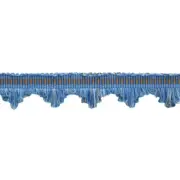 Fringe Trim with Woven Header, Style# SFRW0175, Color# VL09 - Blue [12 Yards]