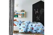 Glow in the Dark Quilt Cover Set (Woof) - Single
