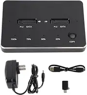 SSD Docking Station Duplicator M.2 SATA+SATA Dual Bay SSD Docking Station Duplicator Hard Drive Cloner