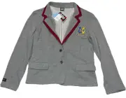 NWT Womens Target Exclusive Beetlejuice Astrid Graphic Blazer Gray XL