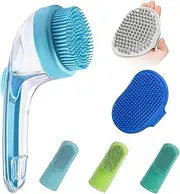 Dog Bath Scrubber For Short Hair,Dog Bath Brush,Soft Silicone Pet Shampoo Massage,for Home Indoor Outdoor Spa Camping