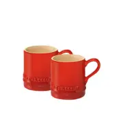 Chasseur La Cuisson Petit Espresso Cups Set of 2 Red