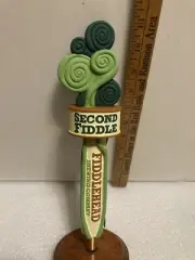 FIDDLEHEAD BREWING SECOND FIDDLE DOUBLE IPA draft beer tap handle. VERMONT.