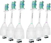 [Vochigh] Replacement Toothbrush Heads Compatible with Philips Sonicare E-Series HX7022 fits Sonicare-CleanCare & Essence Electric Brush Handles, 6 Pack