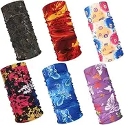 [VALICLUD] 6pcs Neckerchief Multifunctional Mask Face Scarf Multifunctional Headwrap Headwear for Women Outdoor Headwear Bandana Face Bandana Riding Mask Head Scarf Outdoor Hat
