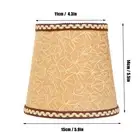 3Pcs Fabric Lampshade High Light Transmittance Perfect Edging Interventional SL