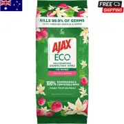 Ajax Eco Antibacterial Disinfectant Surface Cleaning Wipes, Bulk 110 Pack*