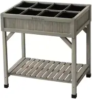 Raised Herb Planter, Grey Wash