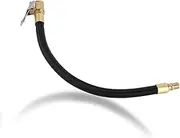 Tire Inflator Hose, Tyre Pump Chuck Adapter Tires Inflators Extension Hose Lock on Air Tube Tyres Pumps Quick Inflation Chucking Adapters for Car Motorcycle Bike Maintenance with American Valve