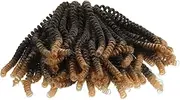 BESTYASH Hair Gradient Spring Twist Extensions Low Temperature for Natural Appearance Versatile Styling and Gentle Hair for Black Women