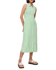 Whistles Vertical Stack Shirt Dress 12 UK/8 US