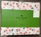 Kate Spade FULL Sheet Set Flowers White Red Summer Cotton Percale 4pc