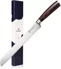 Bread Knife Serrated Knife 10 inch Stainless Steel Cake Slicer Pakkawood Handle