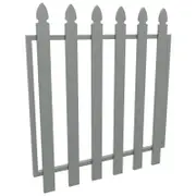 ProtectorAl 975 x 1000mm Palladium Silver Aluminium Bishop Garden Gate