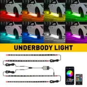4X 5050 LED SMD RGB Pods Rock Kit Light Underbody Glow Neon Lamp EAR Bluetooth