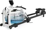 Home Water Resistance Rowing Machine Home Use,Simulate Underwater Sound Indoor Rower,Foldable Rowing Machine,with LCD Display,Display Time,Speed,Distance,Calories,Etc