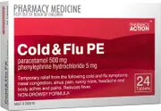 Pharmacy Action Cold & Flu PE Tab X 24 (Generic for Codral PE Cold & Flu)