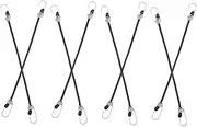 JECOMPRIS 8pcs Bungee Cords with Hooks Elastic Outdoor Luggage Straps for Motorcycles Bikes and Scooters Lightweight and Portable Cargo Tie Down