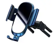 Gravity Car Mobile Phone Bracket Round Hole Air Outlet Mobile Phone Bracket Car Mobile Phone Navigation Bracket-Blue