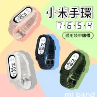 在飛比找momo購物網優惠-【EGO 3C】小米手環7/6/5/4 通用裝甲錶帶