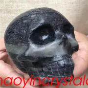 1.29LB Natural unknown Skull quartz Crystal Skull Carved Reiki Healing XK1161