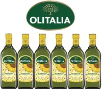 在飛比找Yahoo奇摩購物中心優惠-Olitalia奧利塔頂級葵花油禮盒組(1000mlx6瓶)