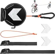 Vyanveo Tow Rope Bicycle Children 2 m Retractable Bicycle Traction Rope Parents Child Pull Rope Tow Rope 264 lbs Load Capacity for Children's Bicycles, E-Bikes, Follow Me System Compatible