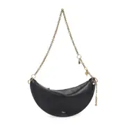 [Chloe] Chloe-Black Lamb Leather Icons Shoulder Bag-Donna OS OS