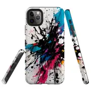 For iPhone 11 Pro Tough Protective Cover, Dark Splatter