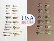 New 1 set Hour Minute Second Hands Watch Gold & Silver Green Lume 120/70/20