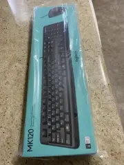 Logitech - MK120 Full-size Wired Membrane Keyboard and Mouse Bundle for Windo...