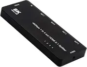 NFHK HDMI Splitter 8K 60hz Ultra-HD Converter Compatible 2.1 Switch 1-IN-4-OUT 48Gbps UHD Hub Support HDCP SST Extended 4K@120hz 3.5mm Audio