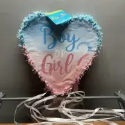 Ya Otta Gender Reveal Pinata Pull String Party Supply 17.75" L x 17.75" W x3.25"